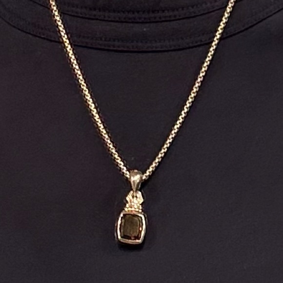 DAVID YURMAN necklace & LAGOS Citrine Pendant .925 750 - Picture 2 of 8